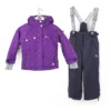 2-delige Ski-/snowboardoutfit Paars/donkerblauw