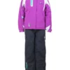 2-delige Ski-/snowboardoutfit Paars/zwart