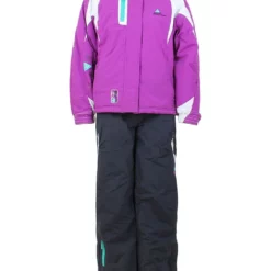 2-delige Ski-/snowboardoutfit Paars/zwart