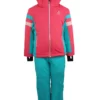 2-delige Ski-/snowboardoutfit Roze/turquoise