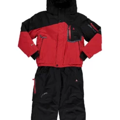 2-delige Ski-/snowboardoutfit Zwart/rood