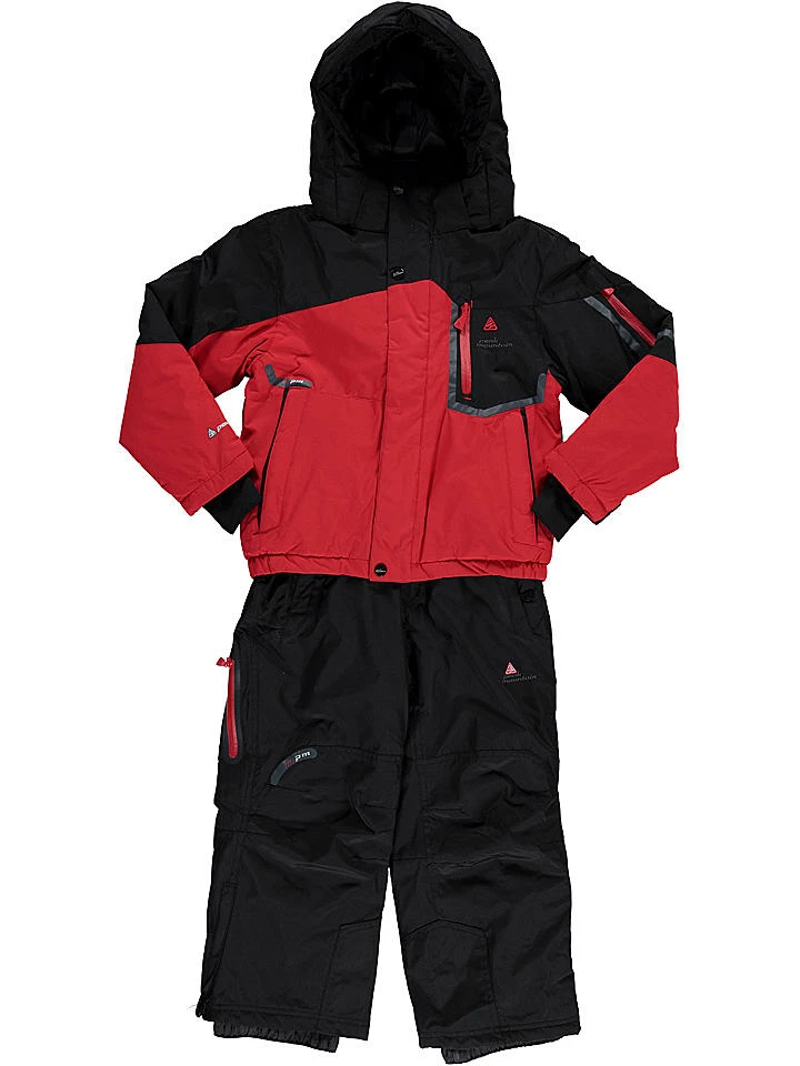 2-delige Ski-/snowboardoutfit Zwart/rood 1 2-delige Ski-/snowboardoutfit Zwart/rood