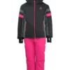 2-delige Ski-/snowboardoutfit Zwart/roze