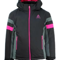 2-delige Ski-/snowboardoutfit Zwart/roze -TROLLKIDS Winkel peak mountain 2 delige ski snowboardoutfit zwart roze 3