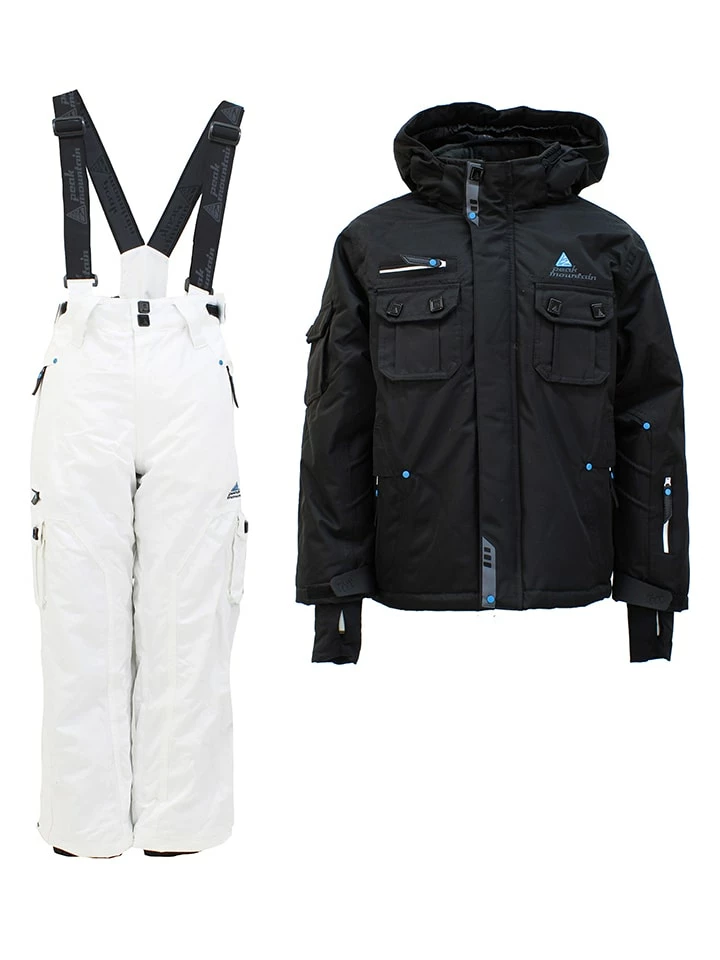 2-delige Ski-/snowboardoutfit Zwart/wit 1 2-delige Ski-/snowboardoutfit Zwart/wit