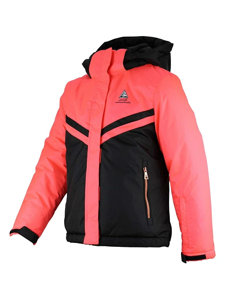 Ski-/snowboardjas Zwart/neonoranje 3 Ski-/snowboardjas Zwart/neonoranje - Afbeelding 3