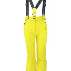 Softshell-ski-/snowboardbroek Geel