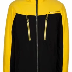 Softshell-ski-/snowboardjas "Ceflight" Zwart/geel -TROLLKIDS Winkel peak mountain softshell ski snowboardjas ceflight zwart geel 2