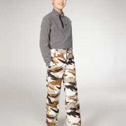 Protest Ski-/snowboardbroek "Adrian" Wit/lichtbruin/beige -TROLLKIDS Winkel protest ski snowboardbroek adrian wit lichtbruin beige 2