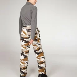 Protest Ski-/snowboardbroek "Adrian" Wit/lichtbruin/beige -TROLLKIDS Winkel protest ski snowboardbroek adrian wit lichtbruin beige 3