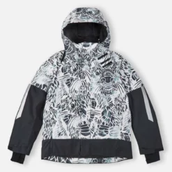 Reima Ski-/snowboardjas "Moskuvaara" Wit/zwart -TROLLKIDS Winkel reima ski snowboardjas moskuvaara wit zwart 2