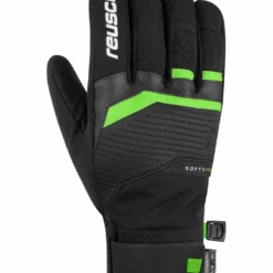 Reusch Ski-/snowboardhandschoenen "Ventron" Zwart/groen -TROLLKIDS Winkel reusch ski snowboardhandschoenen ventron zwart groen 5