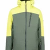 TRESPASS Ski-/snowboardjas "Bowie" Kaki/geel