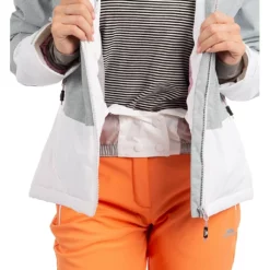 TRESPASS Ski-/snowboardjas "Temptation" Wit/grijs -TROLLKIDS Winkel trespass ski snowboardjas temptation wit grijs 3