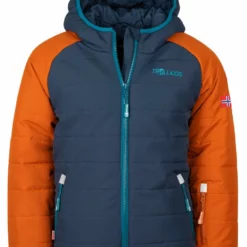 TROLLKIDS Ski-/snowboardjas "Hafjell Pro" Donkerblauw/oranje