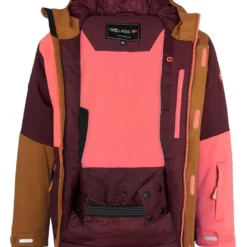 TROLLKIDS Ski-/snowboardjas "Hallingdal" Lichtroze/rood/lichtbruin -TROLLKIDS Winkel trollkids ski snowboardjas hallingdal lichtroze rood lichtbruin 3
