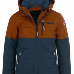 TROLLKIDS Winkel 43 TROLLKIDS Ski-/snowboardjas "Hemsedal" Bruin/donkerblauw