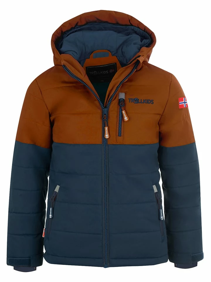 TROLLKIDS Ski-/snowboardjas "Hemsedal" Bruin/donkerblauw 1 TROLLKIDS Ski-/snowboardjas "Hemsedal" Bruin/donkerblauw