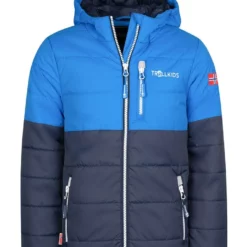 TROLLKIDS Ski-/snowboardjas "Hemsedal" Donkerblauw/lichtblauw
