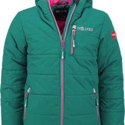 TROLLKIDS Ski-/snowboardjas "Hemsedal" Groen/roze