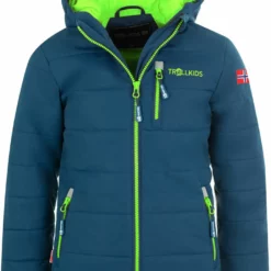 TROLLKIDS Ski-/snowboardjas "Hemsedal XT" Donkerblauw/groen