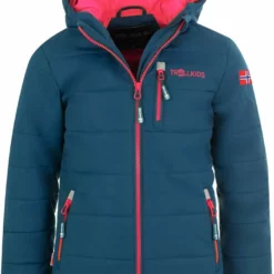 TROLLKIDS Ski-/snowboardjas "Hemsedal XT" Donkerblauw/roze