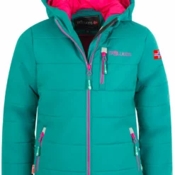 TROLLKIDS Winkel 49 TROLLKIDS Ski-/snowboardjas "Hemsedal XT" Groen/roze
