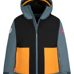 TROLLKIDS Ski-/snowboardjas "Rauland" Donkerblauw/oranje