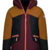 TROLLKIDS Ski-/snowboardjas "Rauland" Lichtbruin/rood